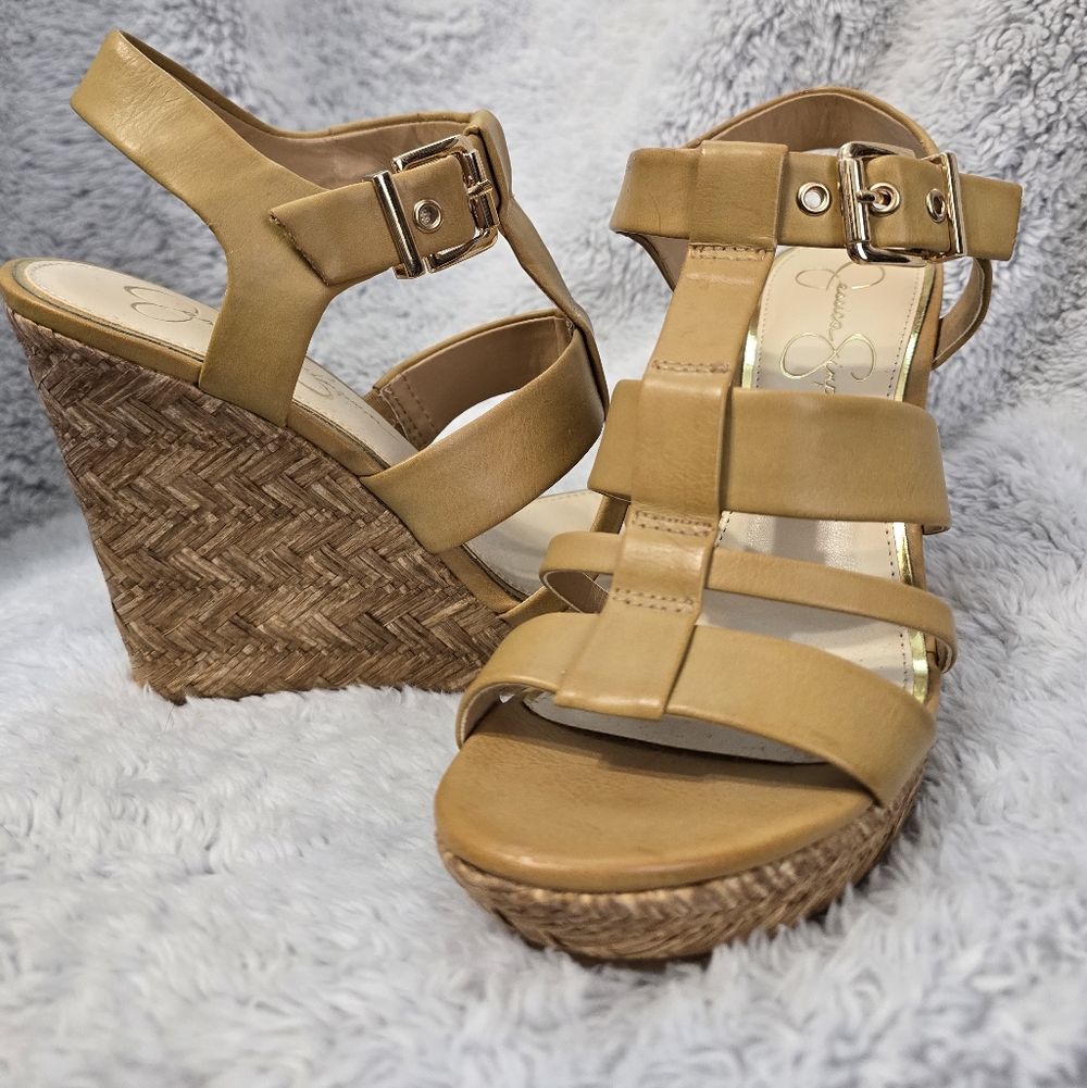 Women's Tan Wedge Sandals